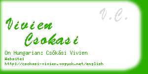 vivien csokasi business card