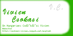 vivien csokasi business card